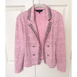 Ming Wang Pink Lapel Collar Jacket Women's Size XS